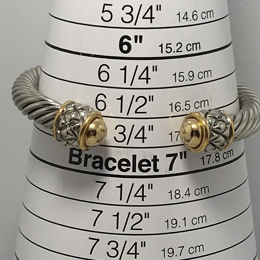 New 2 tone cable bracelet - Picture 6 of 6